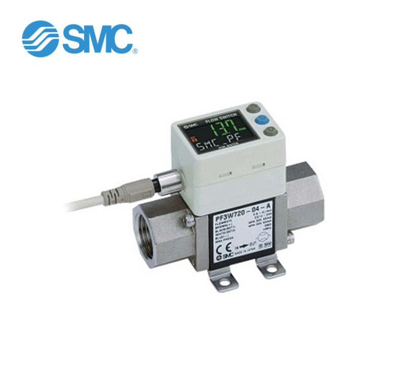 SMC3色显示数字式流量开关传感器控制器PF3W系列显示器