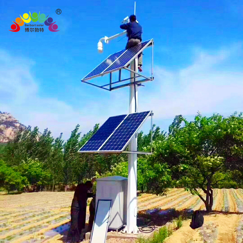 博尔勃特无电地区太阳能监控供电系统 公园风光互补光伏发电系统
