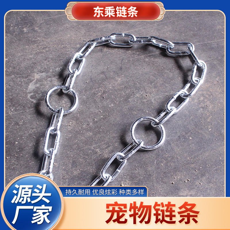 东乘宠物镀锌链条 宠物猫狗链子 防水防锈抗腐蚀 规格可选