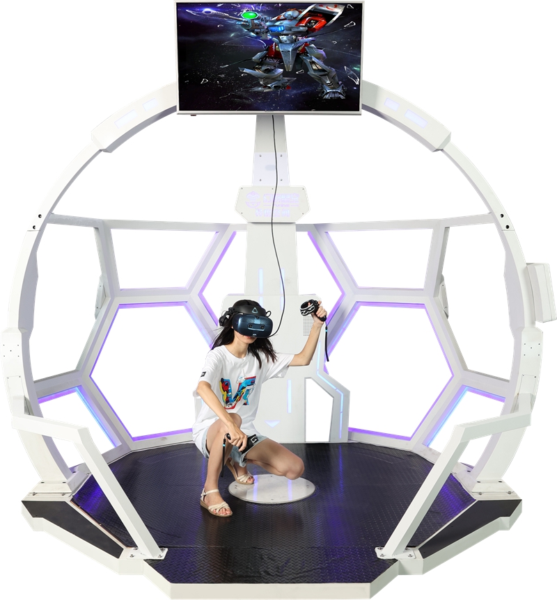 vr体验馆加盟设备 六边形半包围式立体VR异度空间游戏设施