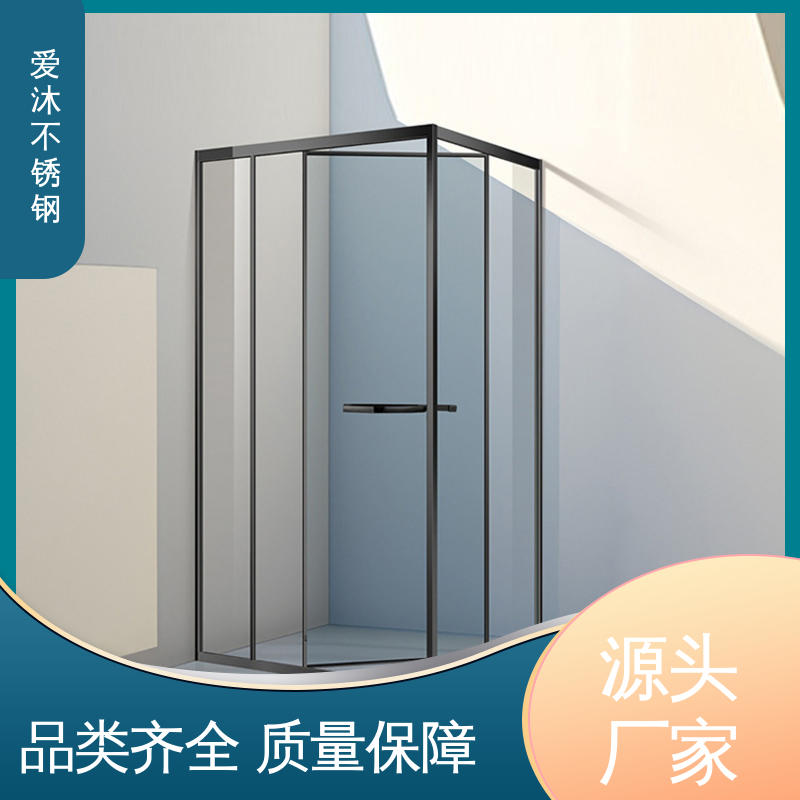 爱沐厂家 独立隔断门 一字型淋浴房 易清洁设计 可按需定制