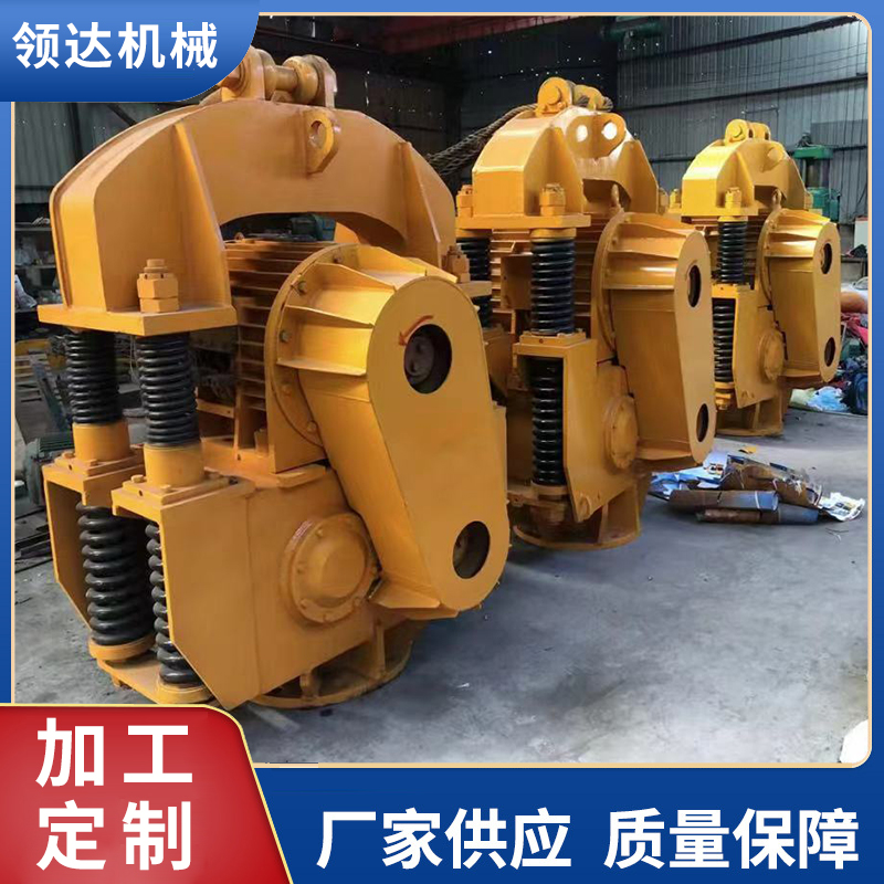 挖掘机配高频锤液压打桩机 钢板桩振动锤打拔桩一体