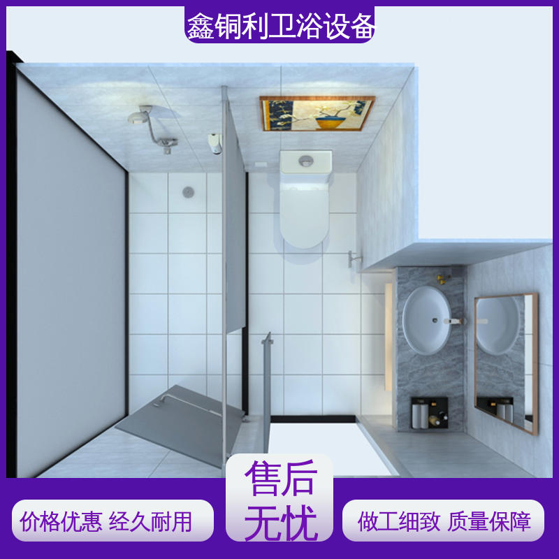 鑫铜利厂家 玻璃隔断 整体淋浴房 多户型可用 防水防潮