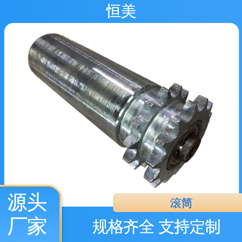 厂家直供 不锈钢滚轮 双排链轮滚筒 传送用胶辊 长短可订制