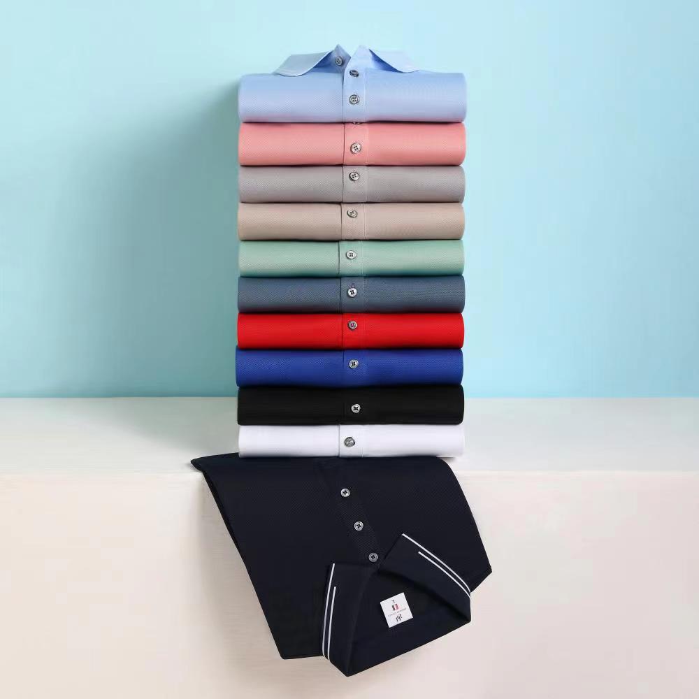 Polo衫定做广告企业翻领工作服定制logoT恤衣服文化衫印字