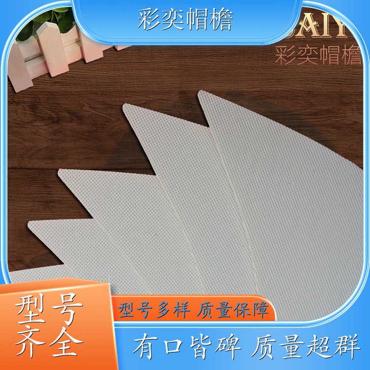 厂家批发 防晒服帽沿 遮颜挂纱 成人帽子配件 颜色可选