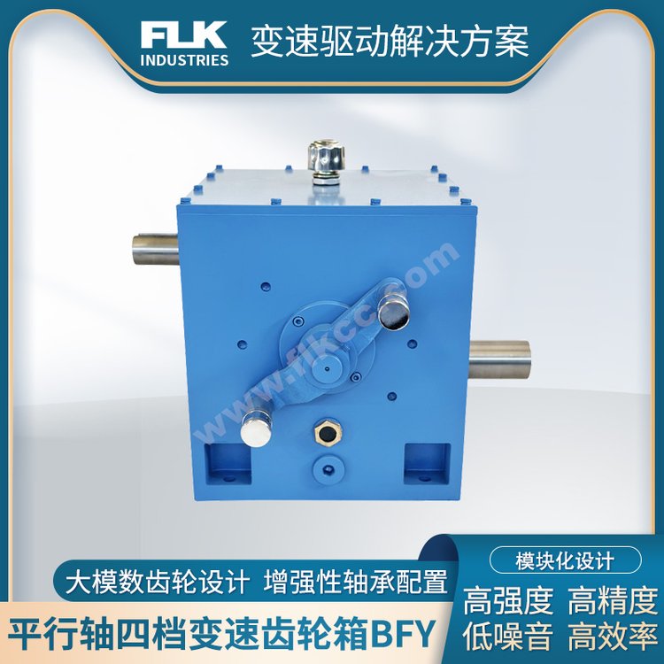 电工机械变速器 费洛卡 FLK减速机 BFY110 平行轴四档变速齿轮箱 厂家