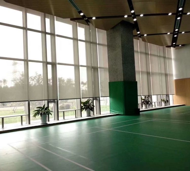 阳光面料遮阳卷帘 办公遮光 工程布帘 百叶帘 会议室窗帘 电动