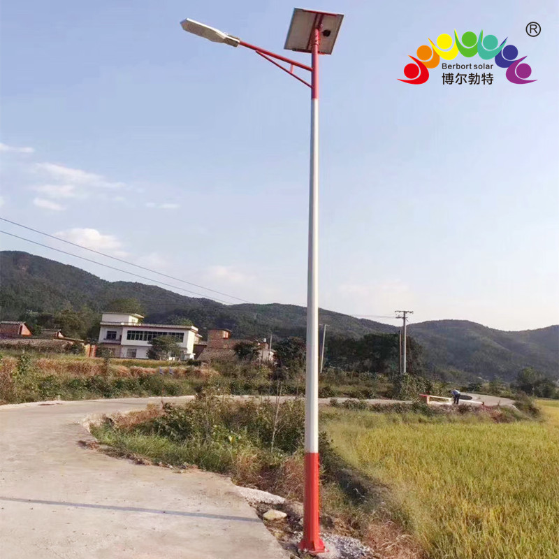 博尔勃特热镀锌led路灯道路户外亮化照明太阳能路灯杆厂家批发