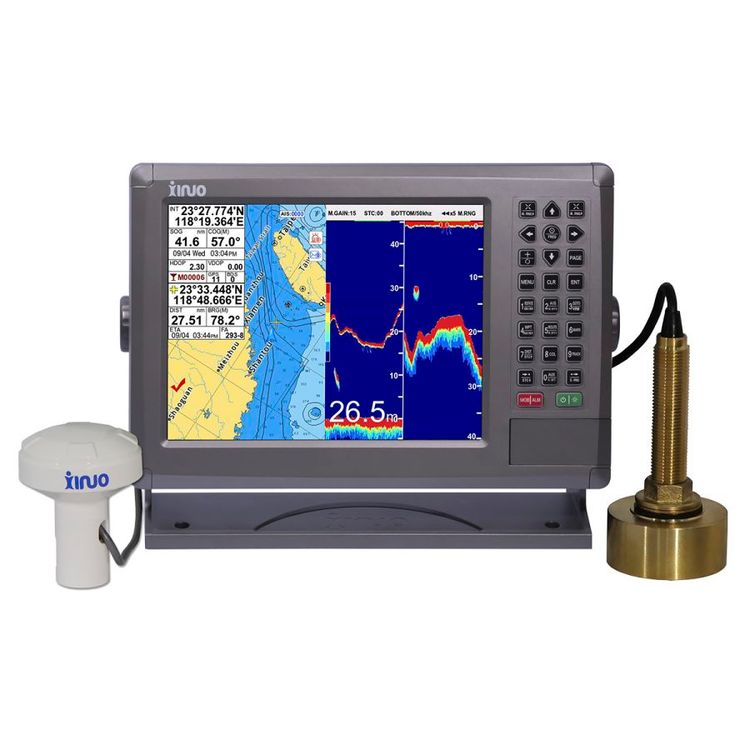 新诺XF-1069GF GNSS&海图&鱼探二合一600w探头GPS北斗双模定位