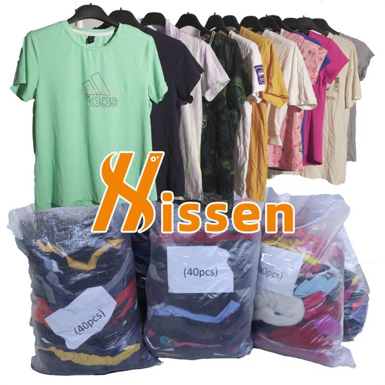旧衣服外贸公司 二手国际品牌圆领短袖T恤潮牌brandsusedclothes