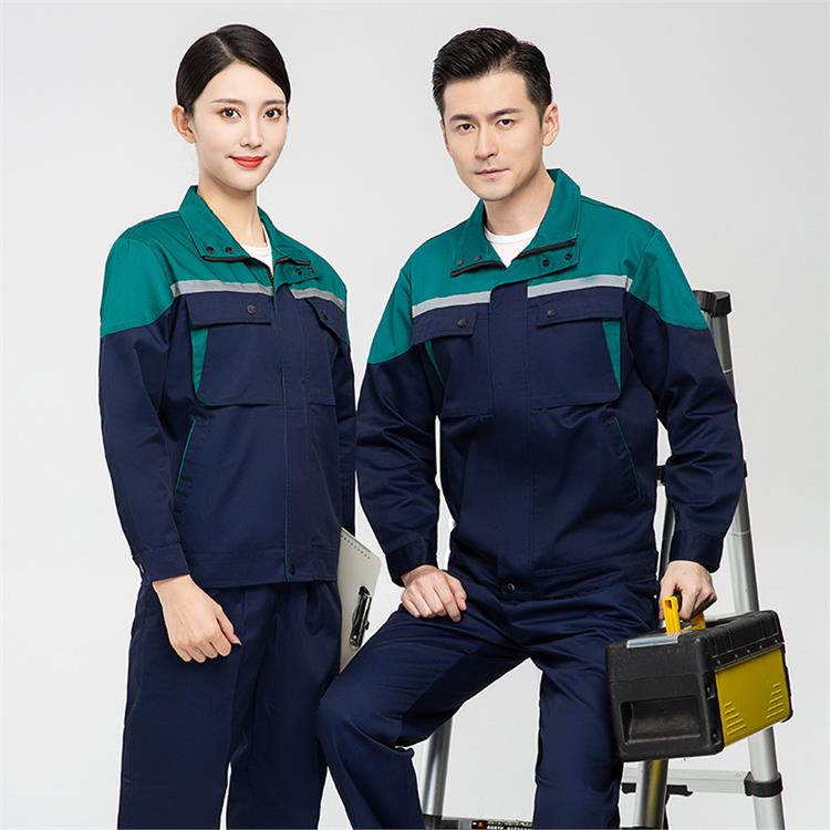 珀尔雅定制工作服 纯棉耐磨劳保服 建筑工地车间工人工服 免费寄样