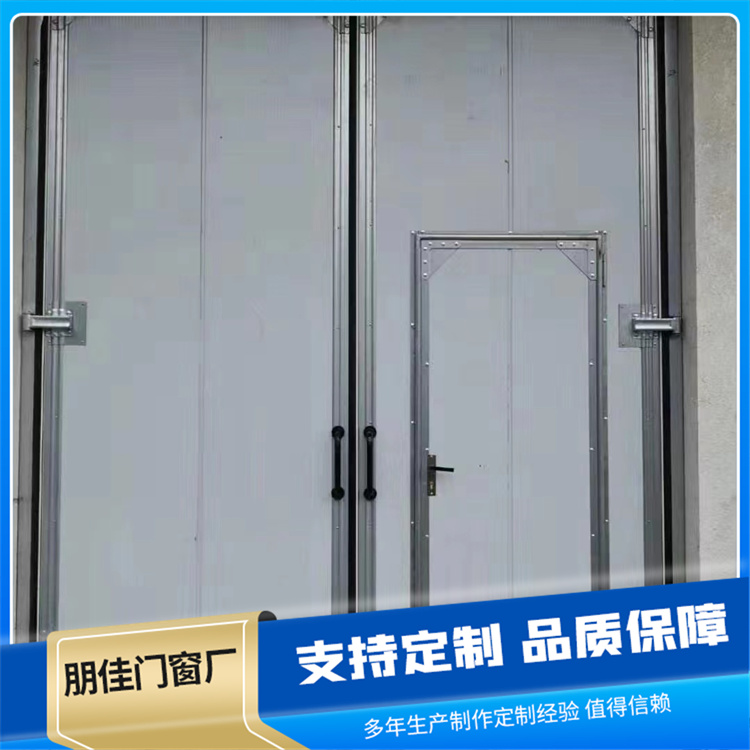 工业平开门 仓库车间保温大门 隔音量高 开启简便 耐温耐腐蚀 朋佳