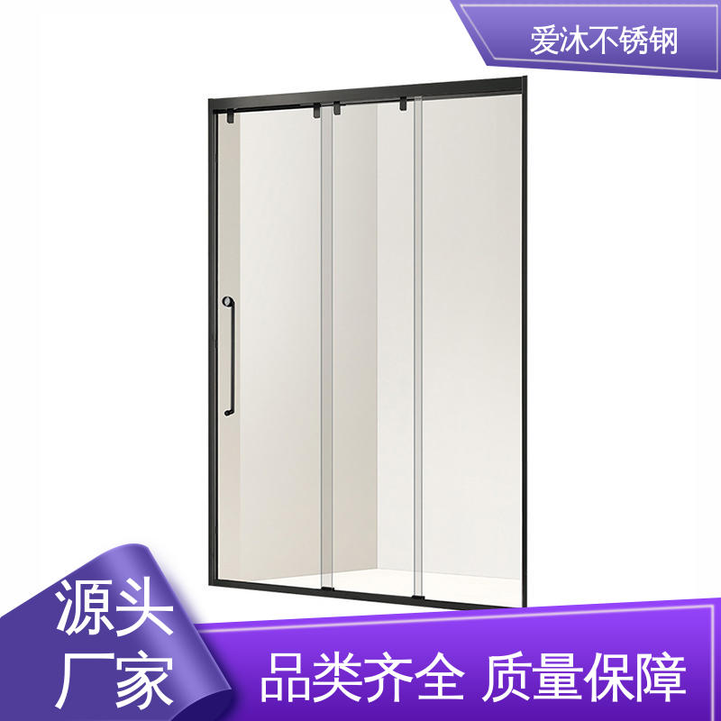 爱沐厂家 酒店家装洗澡房 一字型淋浴房 防腐防霉 应用广泛