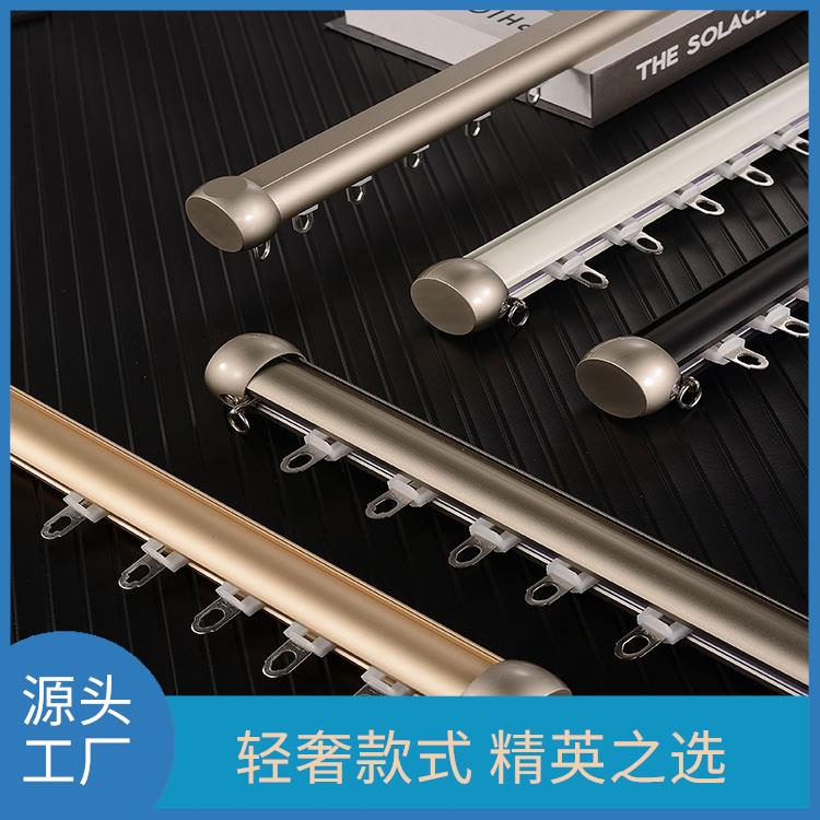 骏派商业场所铝合金窗帘轨道单双直轨顶装滑轨操作简易