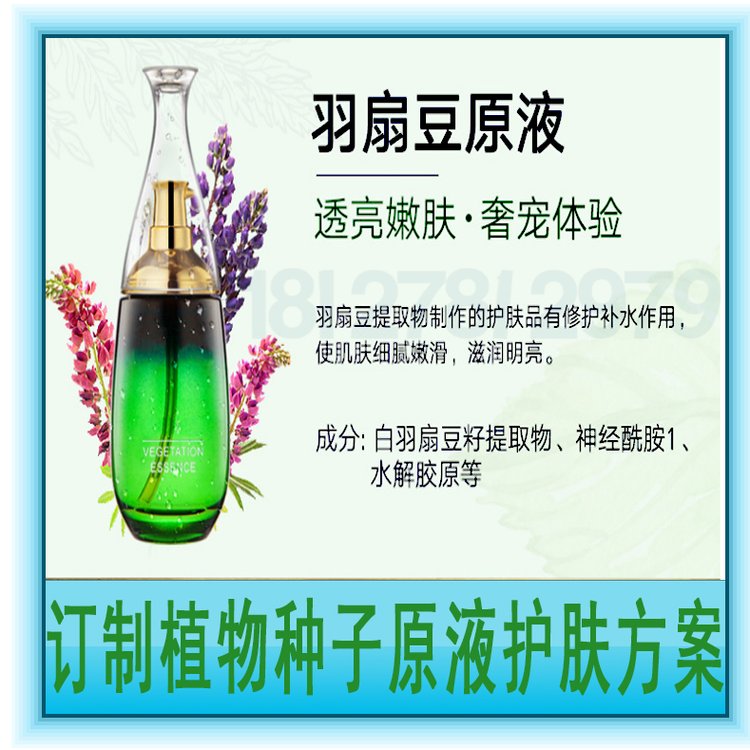 羽扇豆原液加工 美容院种子原液oem 小分子羽扇豆原液oem