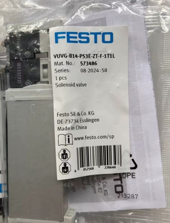 费斯托 电磁阀 VUVG-B14-P53E-ZT-F-1T1L 573486
