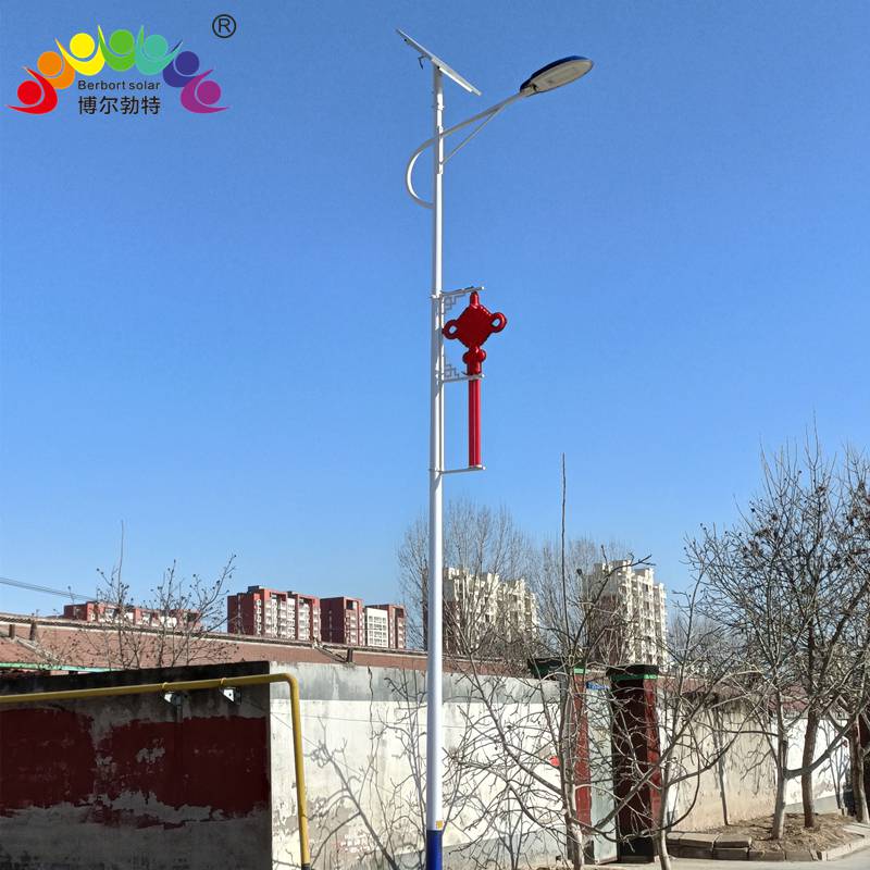 博尔勃特LED中国结节日灯路灯道路照明太阳能路灯杆厂家批发