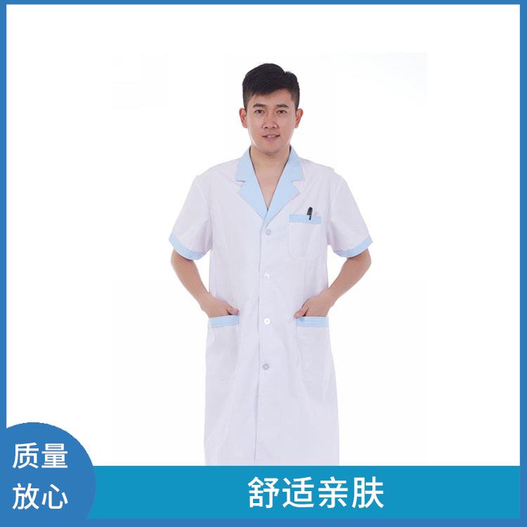 薄款男女半袖工厂车间白大衣厂家批发透气不闷汗