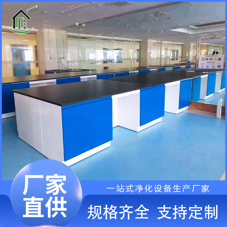 源头厂家 全钢中央实验台 实验室操作台 耐酸碱 学校医院检验室 如卡本