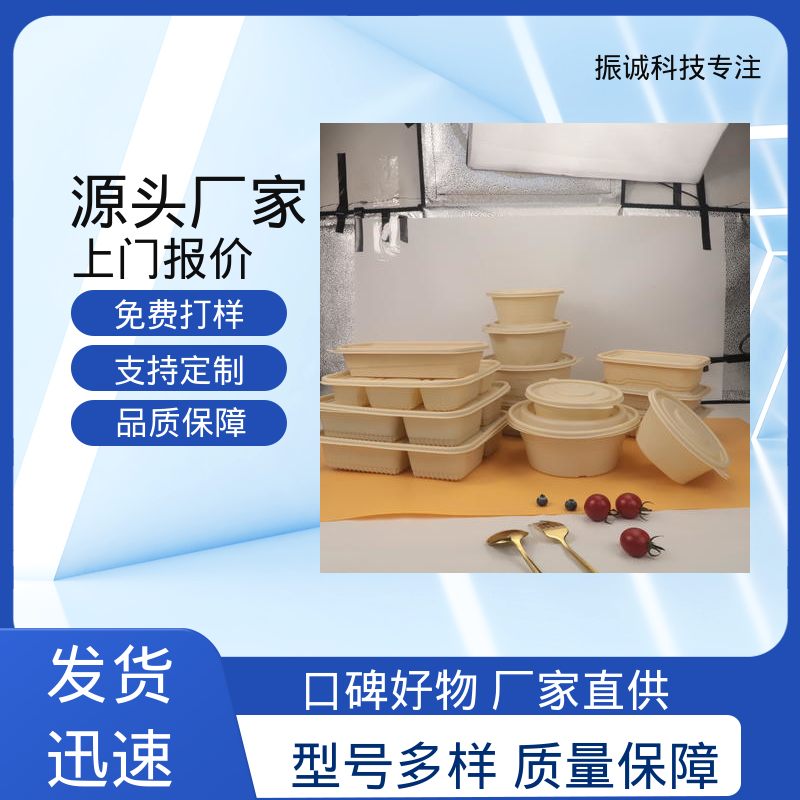 振诚科技 餐厅餐馆都能用 可冷冻 一次性打包盒 带盖