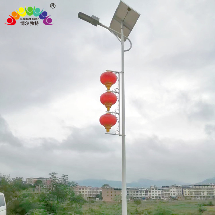 博尔勃特 LED灯笼市政道路照明中国结太阳能路灯厂家批发