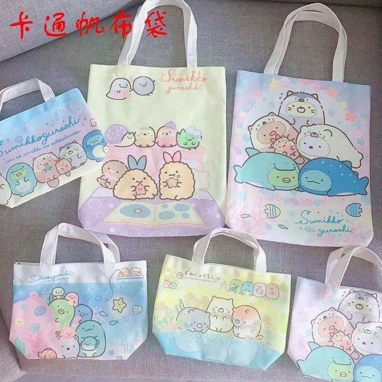 富源卡通手提单肩少女帆布袋韩式时尚可爱帆布包