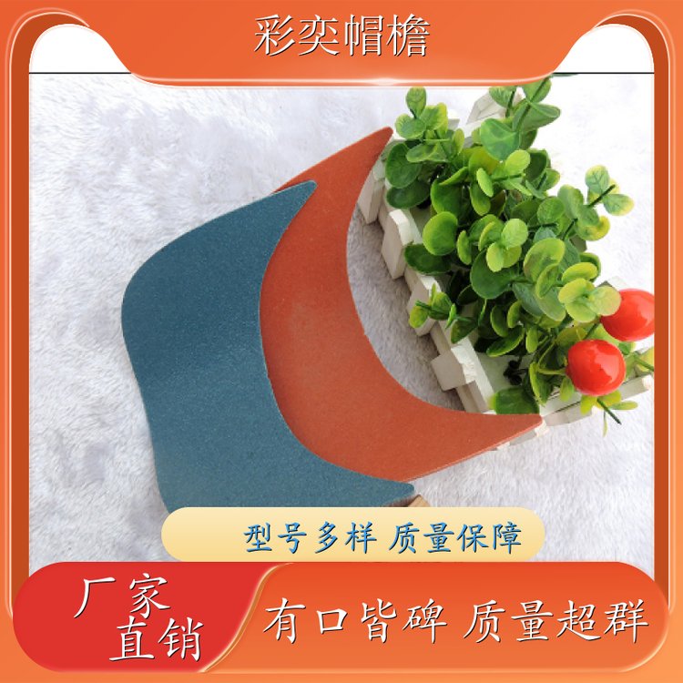 工厂加工定制 夏季休闲帽沿片 支撑效果好 成人帽子配件 颜色可选