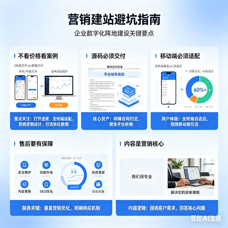 营销建站公司套路太多了！中小企业选服务商，记住这5个“不踩坑”法则