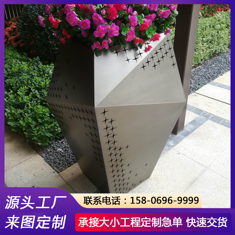 顶置式花箱批发 道路护栏花槽 商业街绿化隔断花坛 防腐耐用