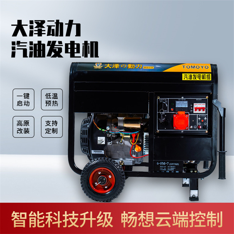 小型开架式3kw汽油发电机组 单缸风冷便携式大泽动力TO3200ETM
