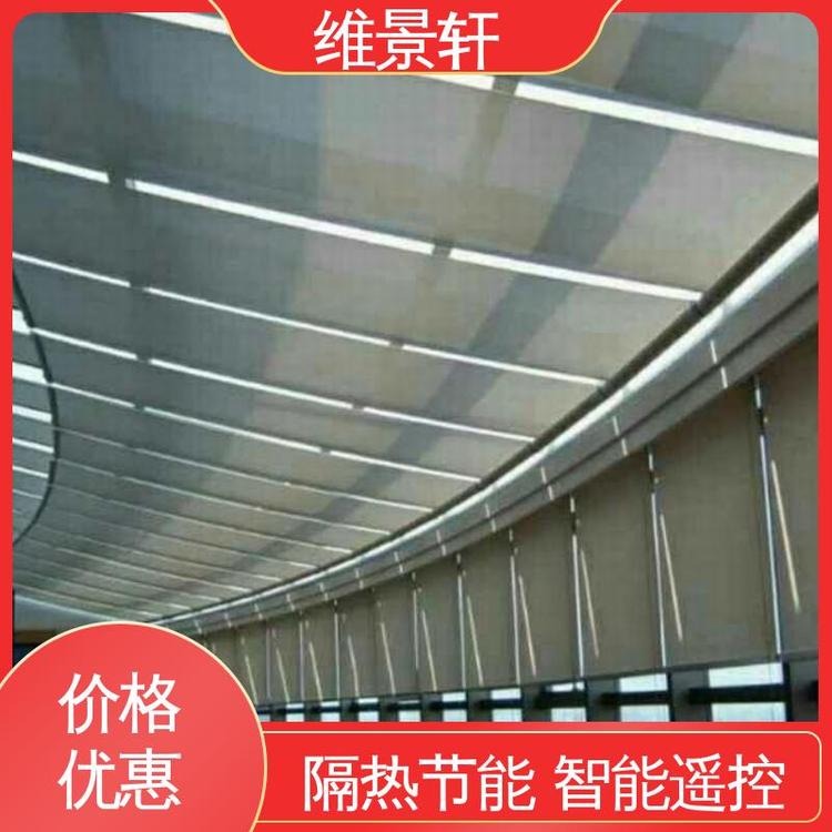 防晒隔热 顶棚电动遮阳帘 商场室内天棚帘 上门安装 维景轩