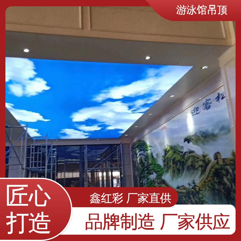 鑫红彩 透光率78% 游泳馆吊顶施工 抗老化性能强 D-ZY400