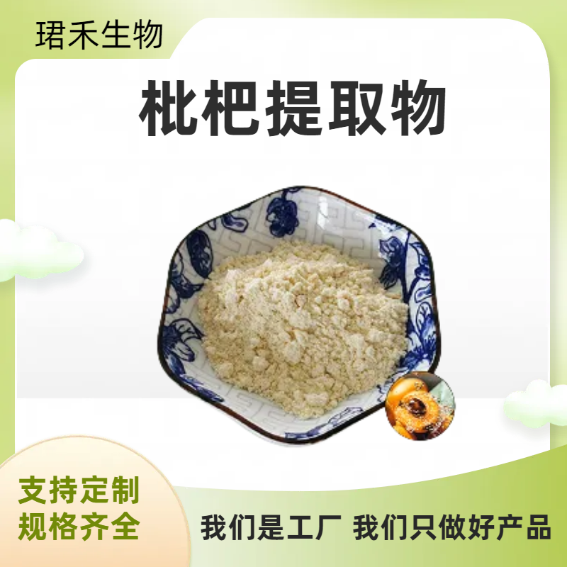 珺禾 枇杷提取物10:1 枇杷浸膏 速溶粉 固体饮料原料 可开发票