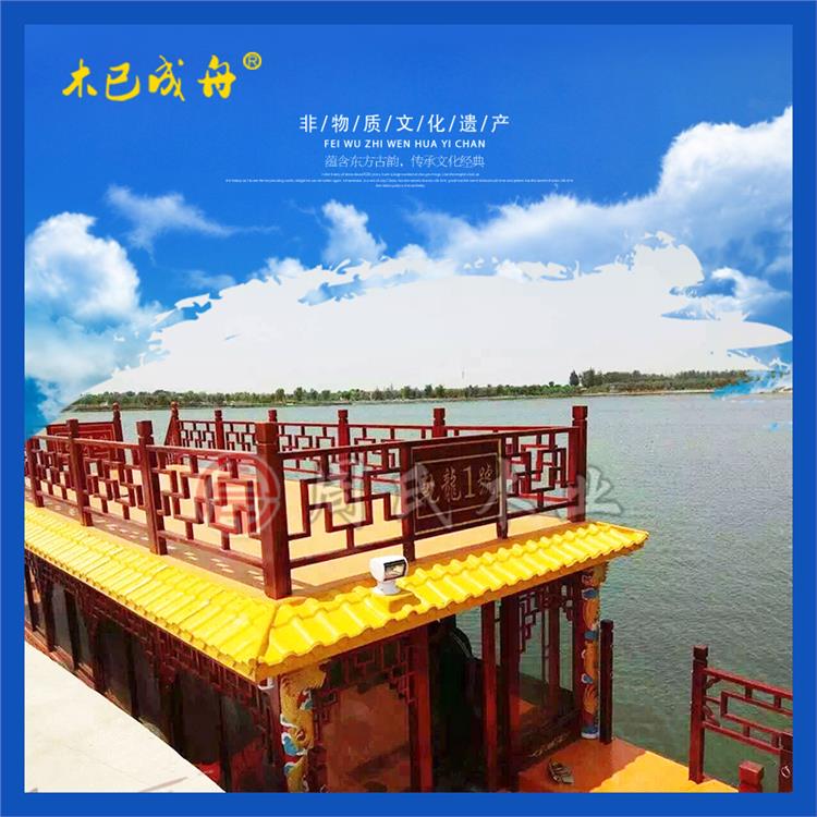 豪华款双层画舫船景区观光旅游商务接待船舶定制厂家