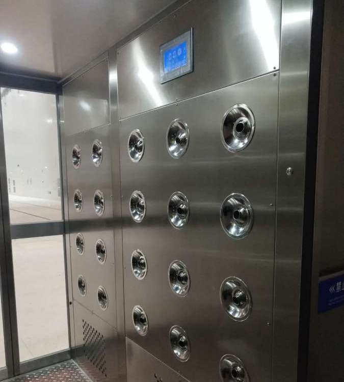 食品不锈钢风淋室单人工厂风淋门货物环保无尘车间智能双人风 淋室