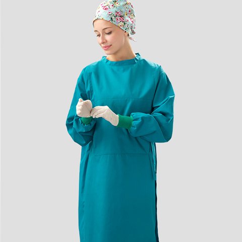 手术工作服生产医用衣服墨绿浅蓝款可重复使用高端面料