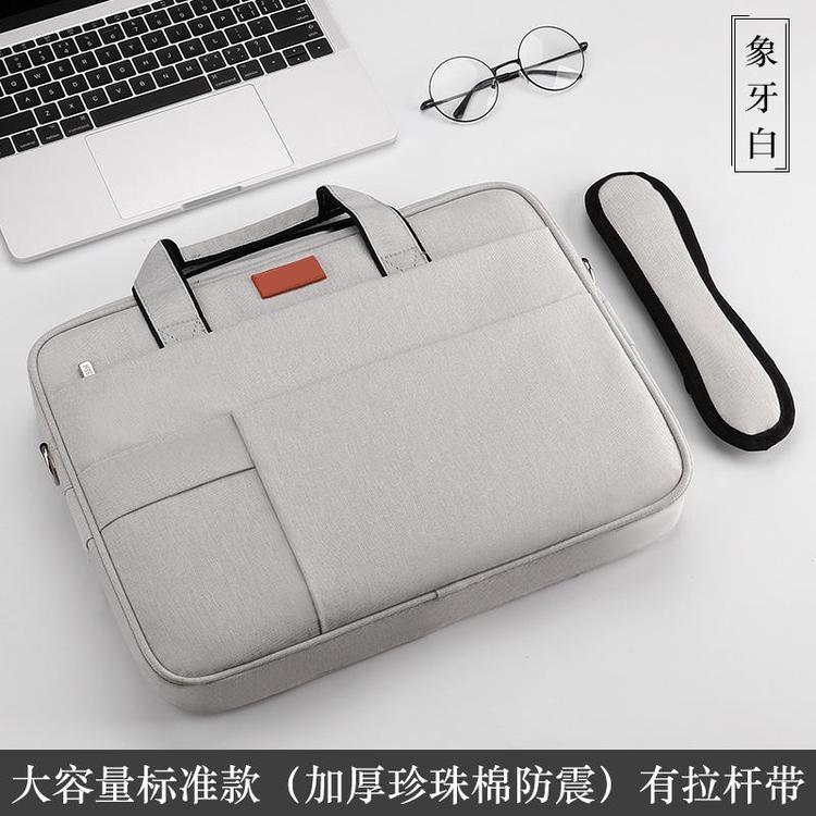 富源手提电脑包12寸内胆多口袋设计适用于华为苹果联想小米系列笔记本工厂定制