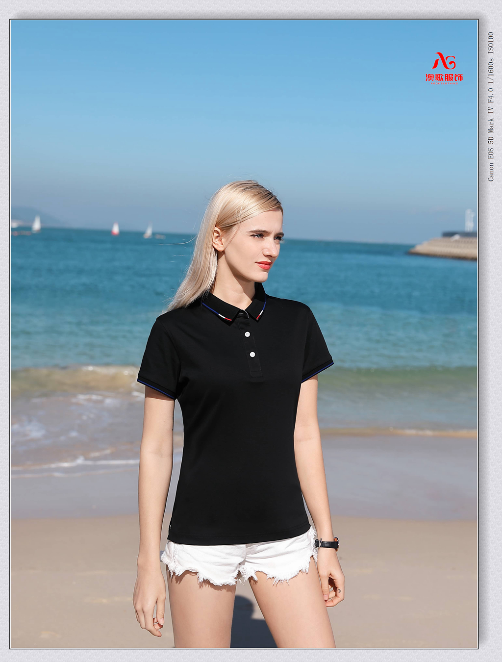 AG21012#60%棉40%纤维工作服定制t恤短袖翻领文化衫polo印logo