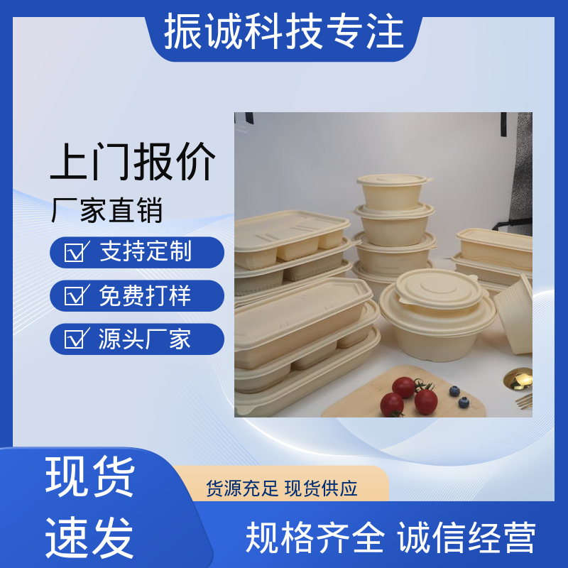 符合限塑标准餐盒 干净卫生 带盖 可冷冻 振诚科技