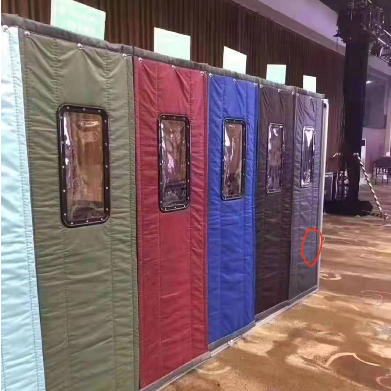 棉门帘批发 门口御寒挡风 家用商场超市带窗 防风防水