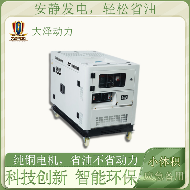 大泽动力10KW汽油发电机 箱体式 低噪音 车载 应急电源 TOTO10-Z