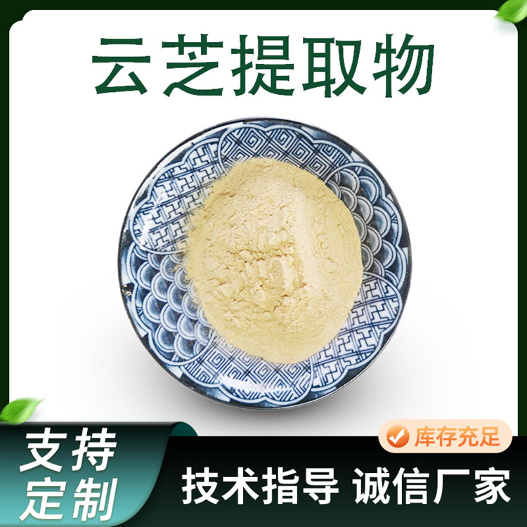云芝提取物 固体饮料原料 棕黄色云芝粉 菌类浓缩粉 水溶