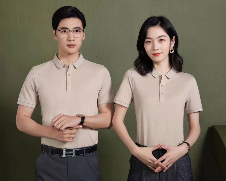 时尚POLO衫 商务T恤定制 男女同款夏季短袖工作服制作批发