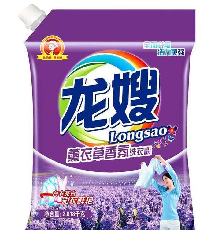 龙嫂薰衣草香洗衣粉1018克 量贩装全面升级 洁力更强