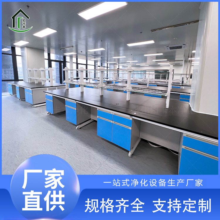 钢木实验台 实验室厂家定制 中央工作台 科研学校医院边台 耐腐蚀