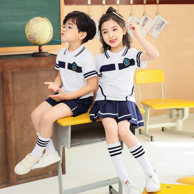 校服来样来图定制 夏季短袖幼儿园服定做 精选面料