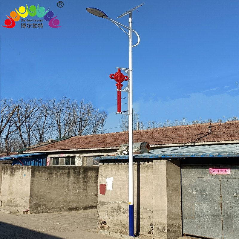 博尔勃特led灯箱中国结路灯市政道路照明太阳能路灯杆厂家批发
