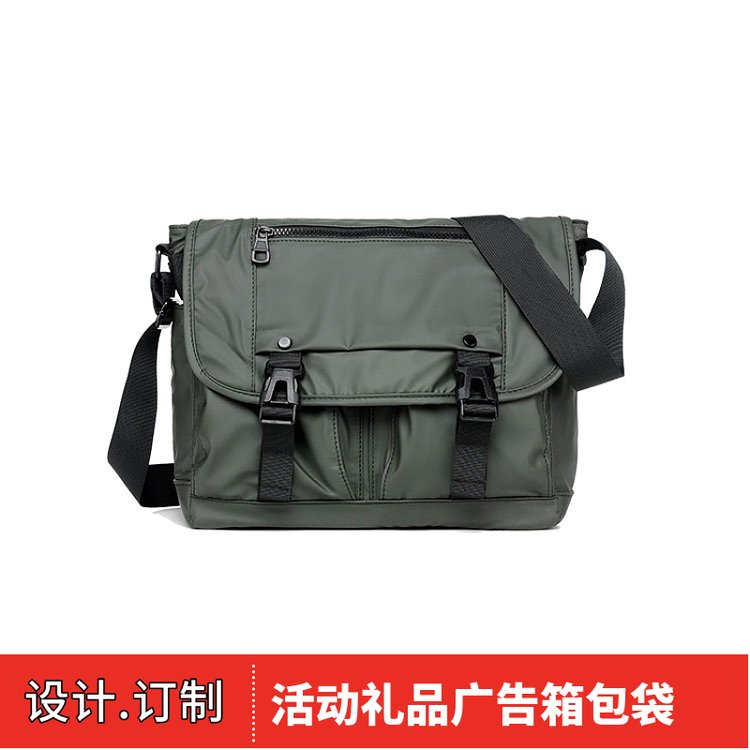 OEM品牌个性风格单肩斜挎包 防泼水牛津布材质 可定制广告logo