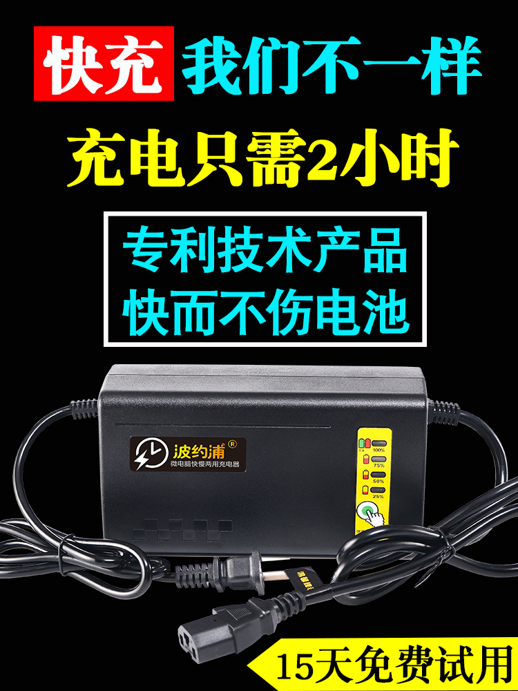 电动车电瓶快速充电器60V20AH32A72V48V快充雅迪新日爱玛绿源台铃